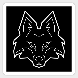 Minimal Wolf Sticker